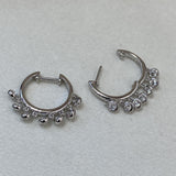 Diamond Chandelier Earrings 0.81 Carat White Gold 14K