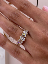 Diamond Band Ring 2.5 ct Yellow Gold