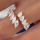 Diamond Open Band Ring 1.4 ct Rose Gold