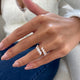 Diamond Wrap Ring 1.49 Carat Rose Gold 14K
