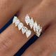 Diamond Open Band Ring 1.4 ct Yellow Gold
