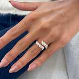 Diamond Wrap Ring 1.50 Carat Yellow Gold 14K