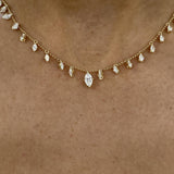 Diamond Chain Necklace 2.4 ct Yellow Gold