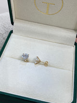 Diamond Stud Fashion Earrings 4 ct Yellow Gold