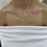 Diamond Chain Necklace 2.07 Carat Yellow Gold 14K