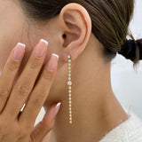 Diamond Drop Earrings 2.3 ct Yellow Gold