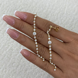 Diamond Drop Earrings 2.3 ct Yellow Gold