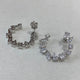 Diamond Hoop Earrings 2.97 Carat White Gold 14K