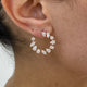 Diamond Hoop Earrings 2.98 Carat Rose Gold 14K