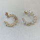 Diamond Hoop Earrings 2.99 Carat Yellow Gold 14K