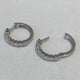 Diamond Hoop Earrings 1.63 Carat White Gold 14K