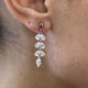 Diamond Drop Earrings 3.58 Carat White Gold 14K