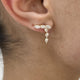 Diamond Drop Earrings 1.35 Carat Yellow Gold 14K