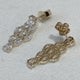 Diamond Dangle Earrings 3.51 Carat Yellow Gold 14K