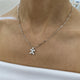 Diamond Pendant Necklace 0.99 Carat White Gold 14K
