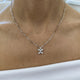 Diamond Pendant Necklace 0.99 Carat White Gold 14K
