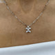 Diamond Pendant Necklace 0.99 Carat White Gold 14K