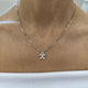 Diamond Pendant Necklace 0.99 Carat White Gold 14K