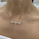 Diamond Chain Necklace 2.17 Carat Yellow Gold 14K