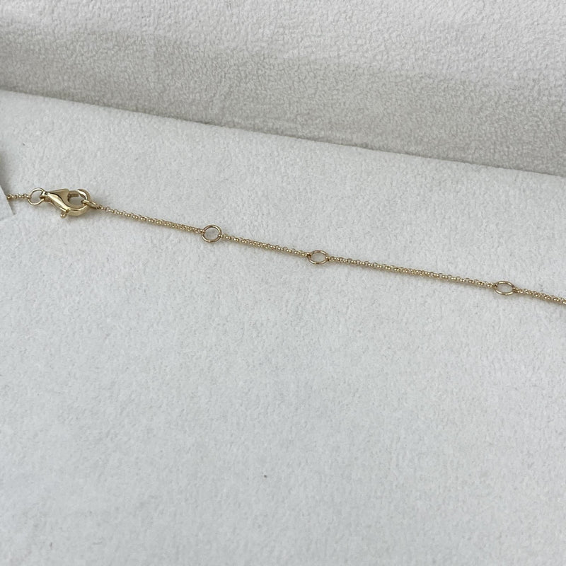 Diamond Chain Necklace 2.17 Carat Yellow Gold 14K