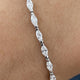 Diamond Tennis Bracelet 2.82 Carat White Gold 14K