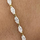 Diamond Tennis Bracelet 2.87 Carat Yellow Gold 14K