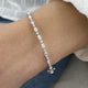 Diamond Bangle Bracelet 1.42 Carat White Gold 14K
