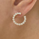 Diamond Hoop Earrings 1.70 ct Yellow Gold