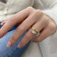Diamond Wrap Ring 0.47 Carat Yellow Gold 14K