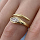Diamond Wrap Ring 0.47 Carat Yellow Gold 14K