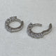 Diamond Hoop Earrings 1.46 Carat White Gold 14K