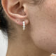 Diamond Hoop Earrings 1.45 Carat Yellow Gold 14K