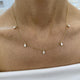 Diamond Chain Necklace 1.66 Carat Yellow Gold 14K