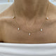 Diamond Chain Necklace 1.66 Carat Yellow Gold 14K