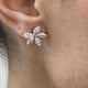 Diamond Stud Earrings 2.64 Carat White Gold 14K