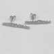 Diamond Climber Earrings 1.29 Carat White Gold 14K