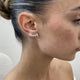 Diamond Climber Earrings 2.46 Carat White Gold 14K
