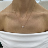 Diamond Chain Necklace 0.48 Carat Rose Gold 14K