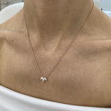 Diamond Chain Necklace 0.48 Carat Rose Gold 14K