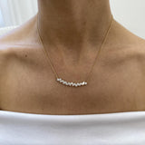 Diamond Chain Necklace 1.79 Carat Yellow Gold 14K