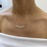 Diamond Chain Necklace 1.79 Carat Yellow Gold 14K