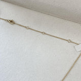 Diamond Chain Necklace 1.79 Carat Yellow Gold 14K