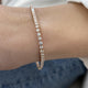 Diamond Tennis Bracelet 2.91 Carat Rose Gold 14K