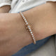 Diamond Tennis Bracelet 2.91 Carat Rose Gold 14K