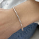 Diamond Tennis Bracelet 2.91 Carat Rose Gold 14K