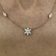 Diamond Chain Necklace 1.09 Carat Rose Gold 14K