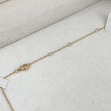 Diamond Chain Necklace 1.27 Carat Yellow Gold 14K