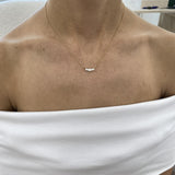 Diamond Pendant Necklace 0.58 Carat Yellow Gold 14K