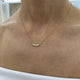 Diamond Pendant Necklace 0.58 Carat Yellow Gold 14K
