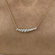 Diamond Chain Necklace 0.84 Carat Yellow Gold 14K
